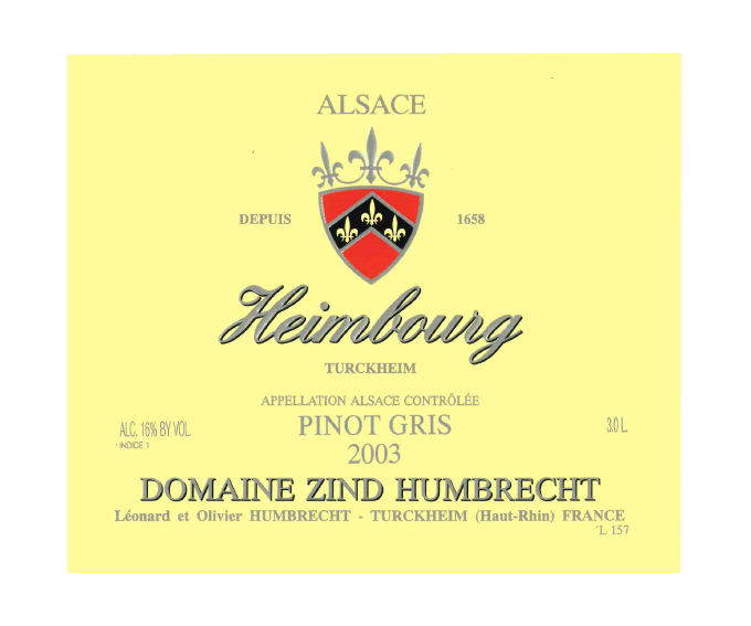 Pinot Gris Heimbourg 2003