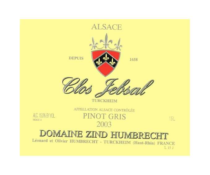 Pinot Gris Clos Jebsal 2003
