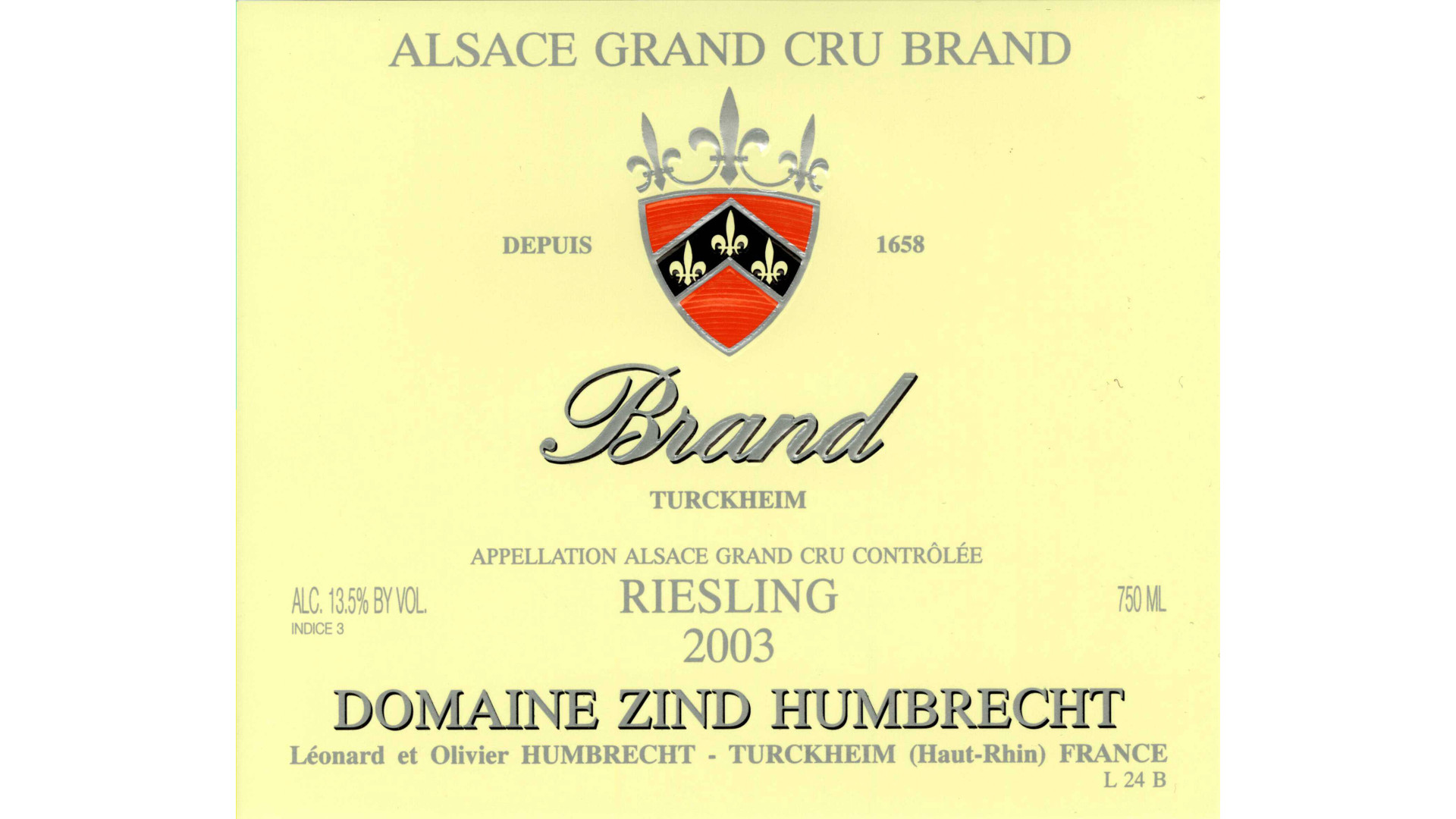Riesling Grand Cru Brand 2003