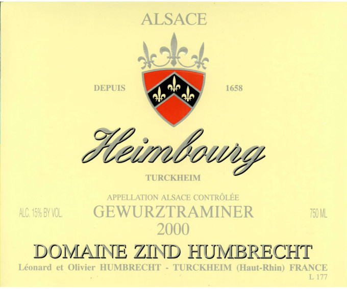 Gewurztraminer Heimbourg 2000