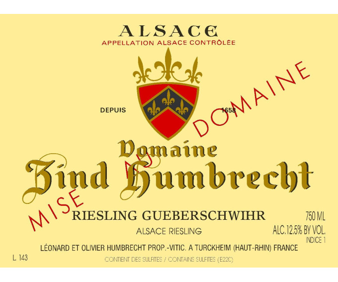 Riesling Gueberschwihr 2008 Riesling Gueberschwihr 2008