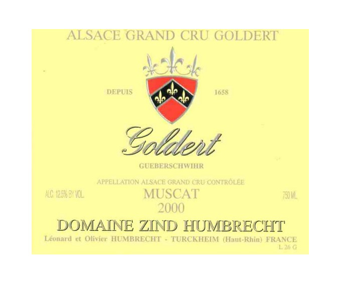 Muscat Grand Cru Goldert 2000