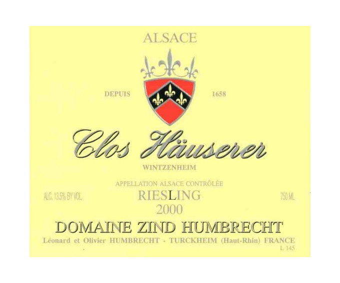 Riesling Clos Häuserer 2000