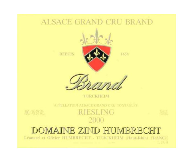 Riesling Brand Grand Cru 2000