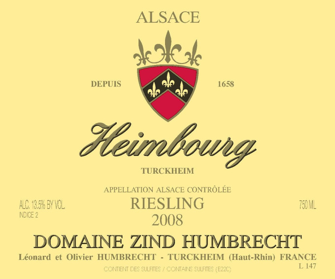 Riesling Heimbourg 2008