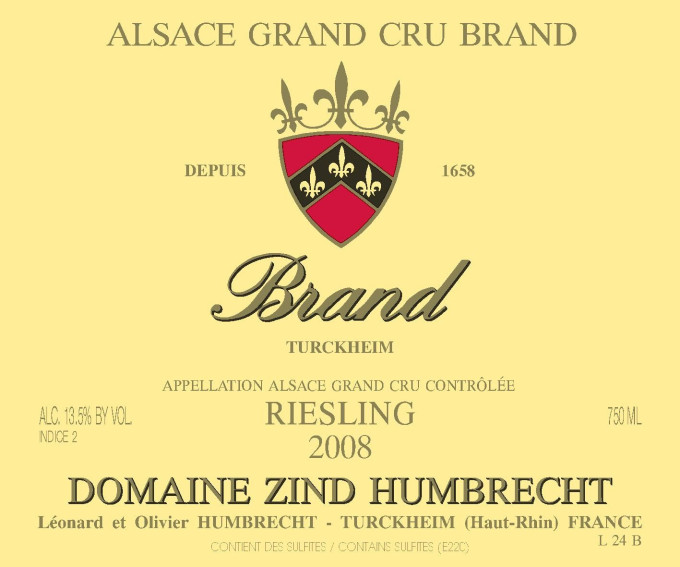 Riesling Brand Grand Cru 2008
