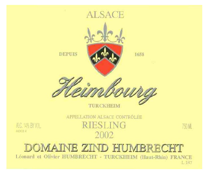 Riesling Heimbourg 2002