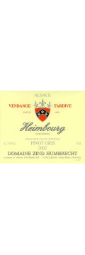 Pinot Gris Heimbourg 2002 - Vendange Tardive