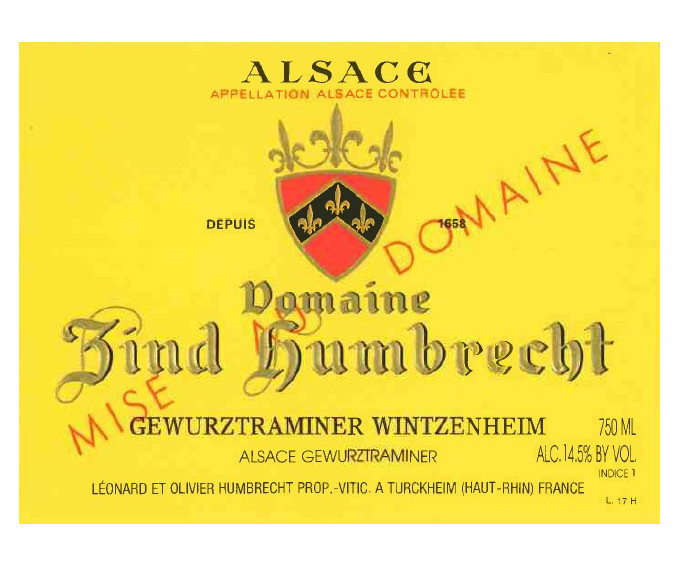 Gewurztraminer Wintzenheim 2003