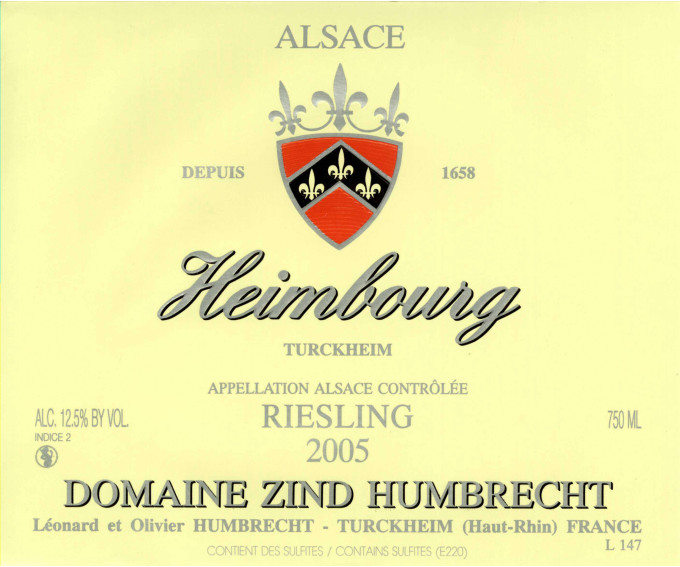Riesling Heimbourg 2005