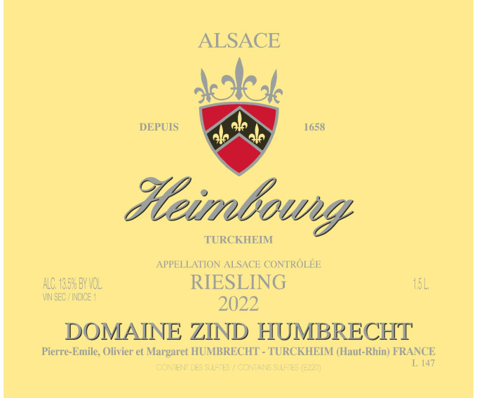 Riesling Heimbourg 2022