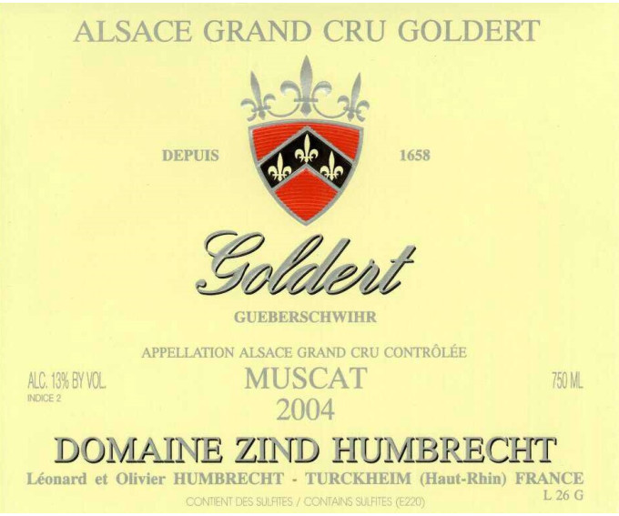 Muscat Grand Cru Goldert 2004