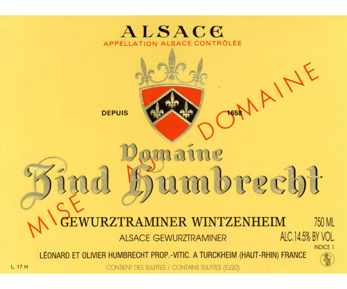 Gewurztraminer Wintzenheim 2005