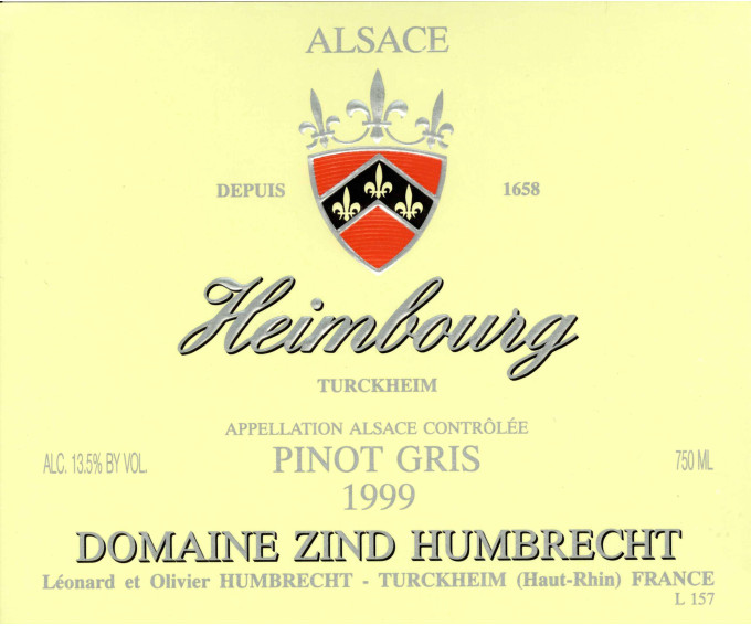 Pinot Gris Heimbourg 1999