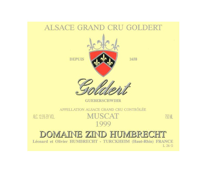 Muscat Grand Cru Goldert 1999