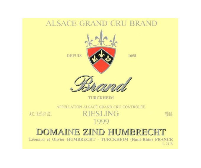 Riesling Brand Grand Cru 1999