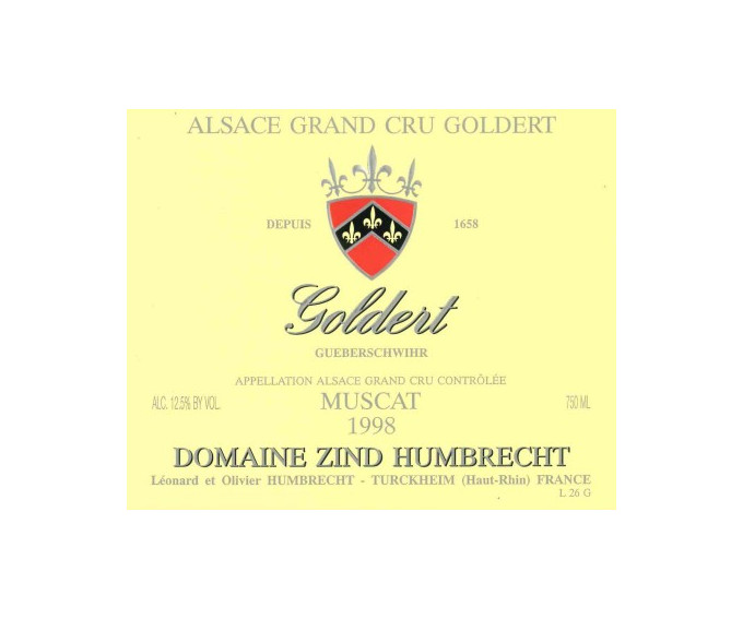 Muscat Grand Cru Goldert 1998