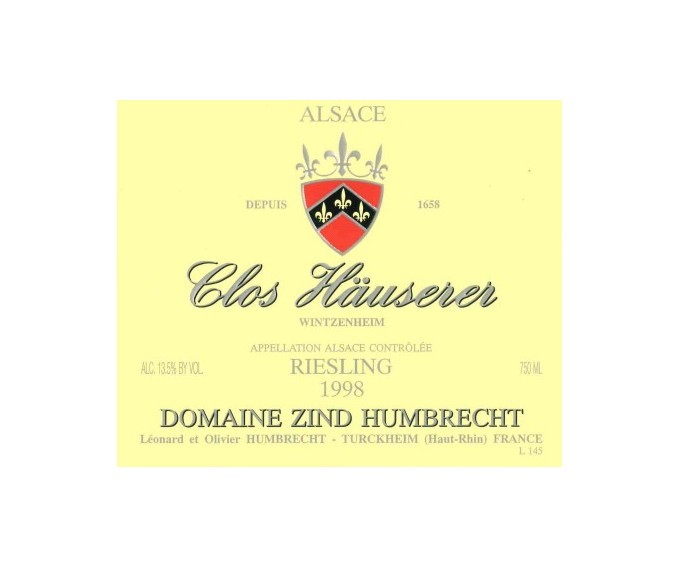 Riesling Clos Häuserer 1998