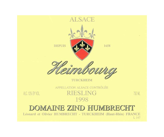 Riesling Heimbourg 1998
