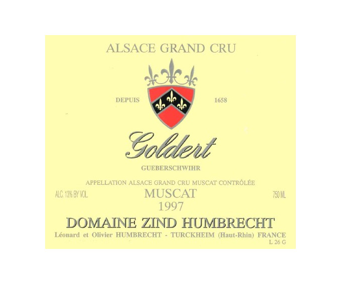 Muscat Grand Cru Goldert 1997