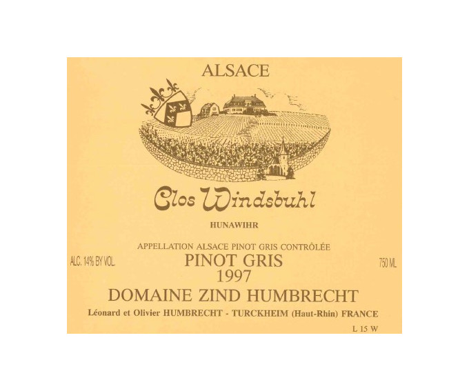 Pinot Gris Clos Windsbuhl 1997