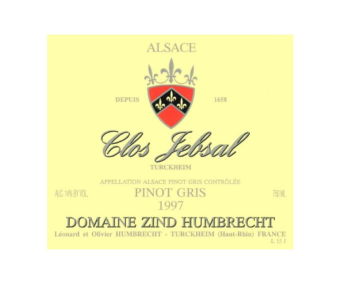 Pinot Gris Clos Jebsal 1997