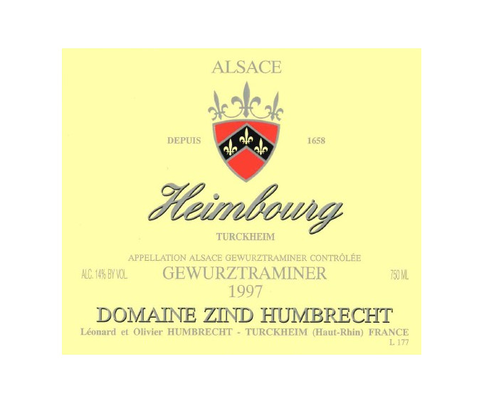 Gewurztraminer Heimbourg 1997