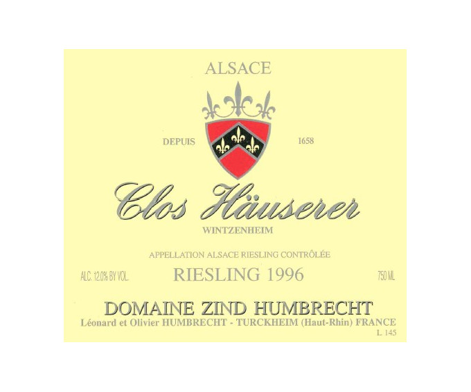 Riesling Clos Häuserer 1996