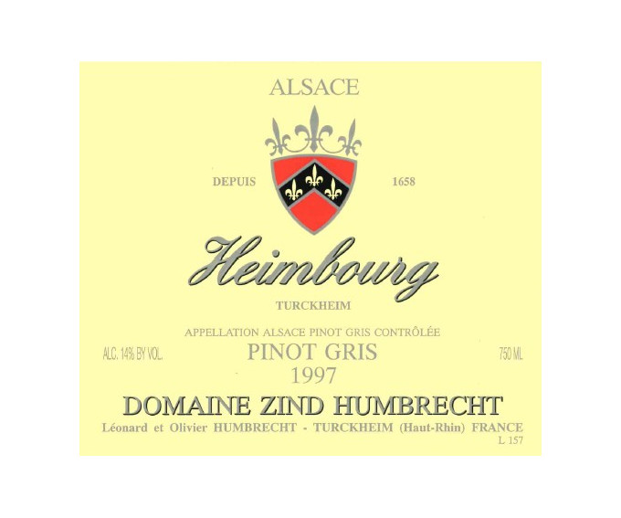 Pinot Gris Heimbourg 1997