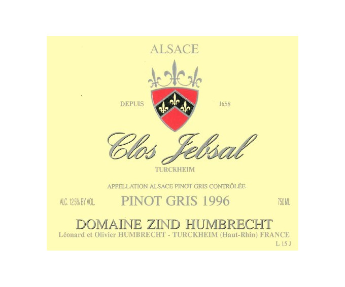 Pinot Gris Clos Jebsal 1996