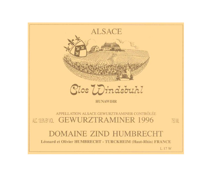 Gewurztraminer Clos Windsbuhl 1996