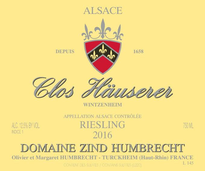 Riesling Clos Häuserer 2016