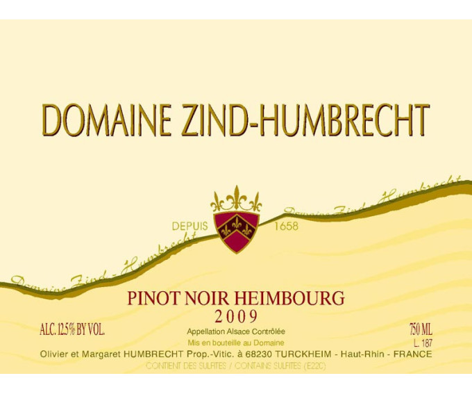 Pinot Noir Heimbourg 2009