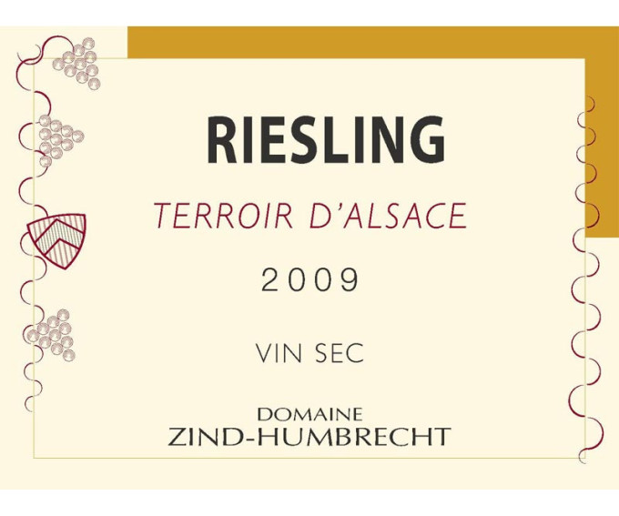 Riesling Terroir d'Alsace 2009