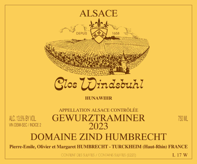 Gewurztraminer Clos Windsbuhl 2023