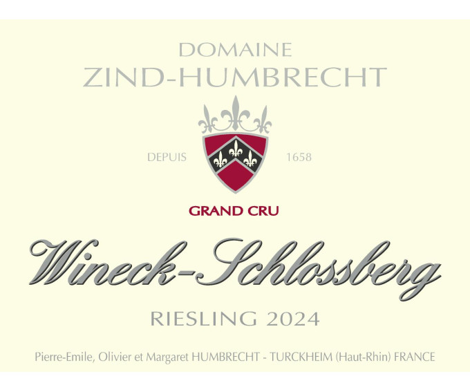 Riesling Grand Cru Wineck Schlossberg 2024