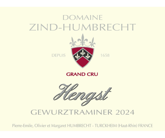 Gewurztraminer Grand Cru Hengst 2024