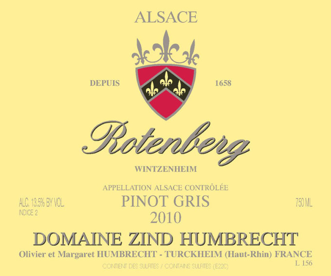 Pinot Gris Rotenberg 2010