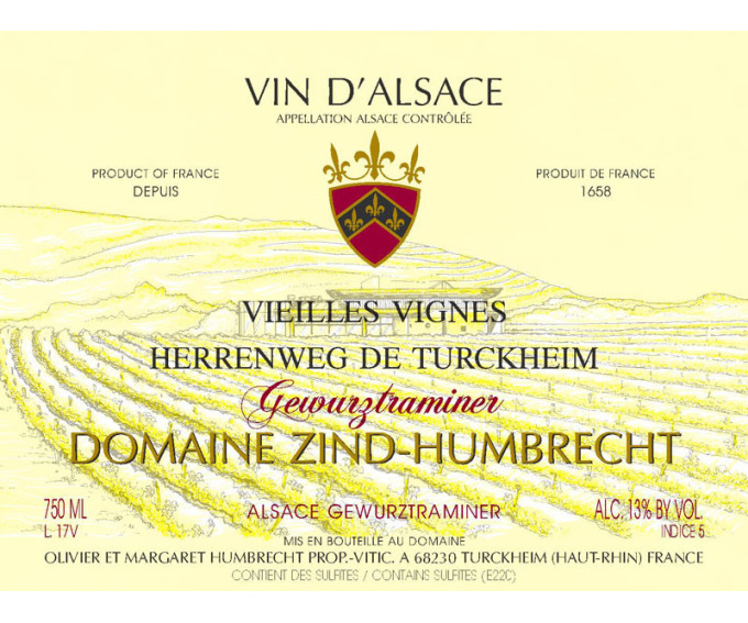 Gewurztraminer Herrenweg de Turckheim Vieilles Vignes 2010 Gewurztraminer Herrenweg de Turckheim Vieilles Vignes 2010