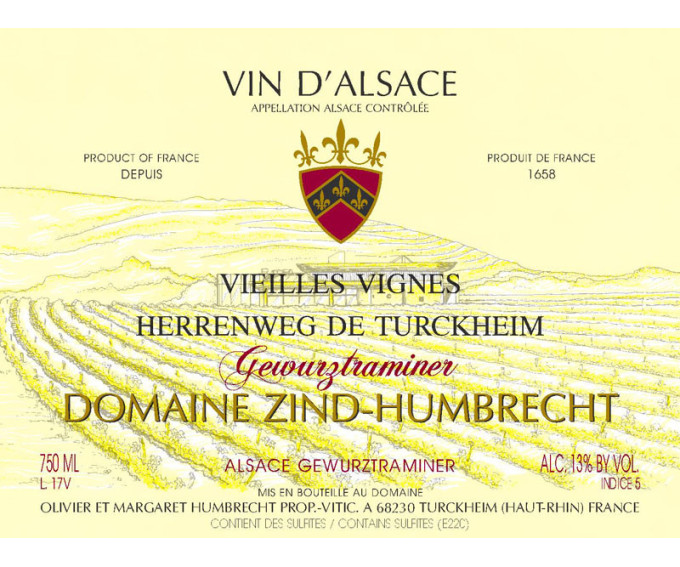 Gewurztraminer Herrenweg de Turckheim Vieilles Vignes 2010