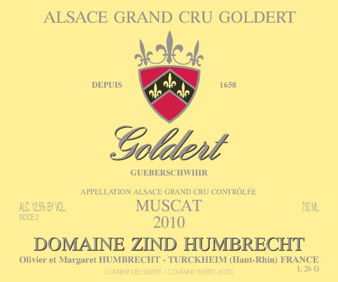 Muscat Goldert Grand Cru 2010