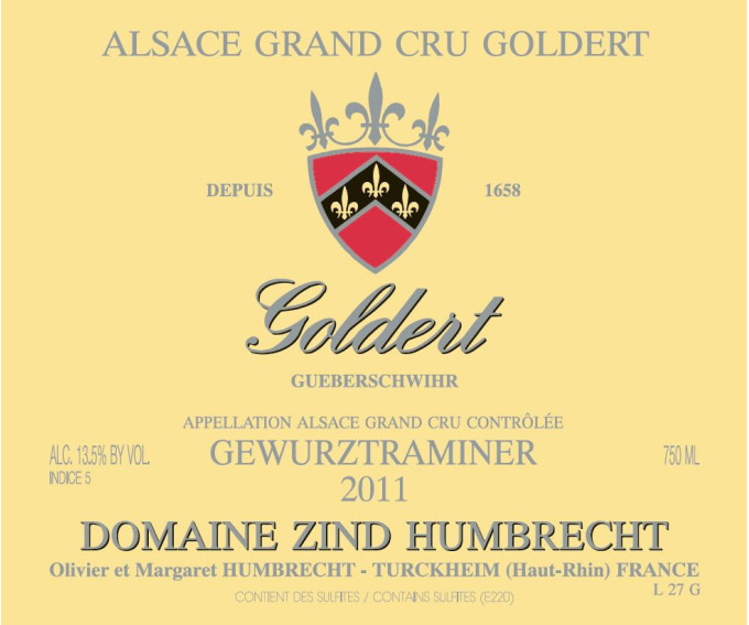 Gewurztraminer Grand Cru Goldert 2011