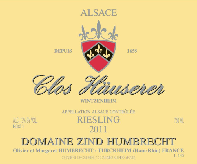 Riesling Clos Häuserer 2011