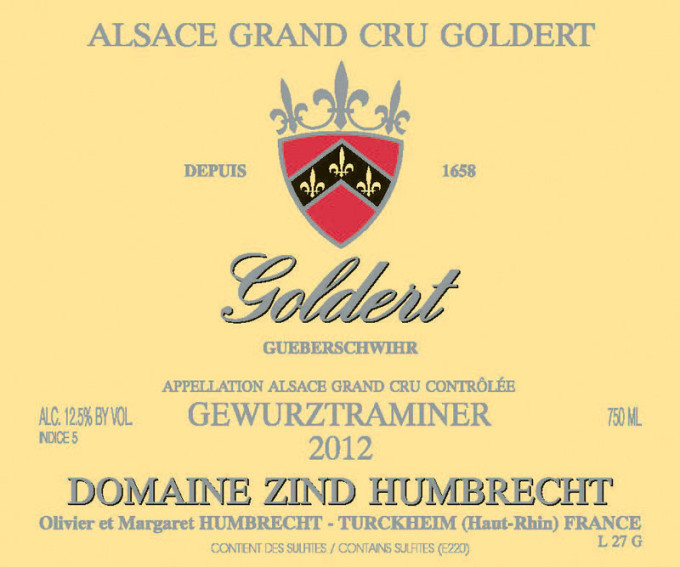 Gewurztraminer Goldert Grand Cru 2012