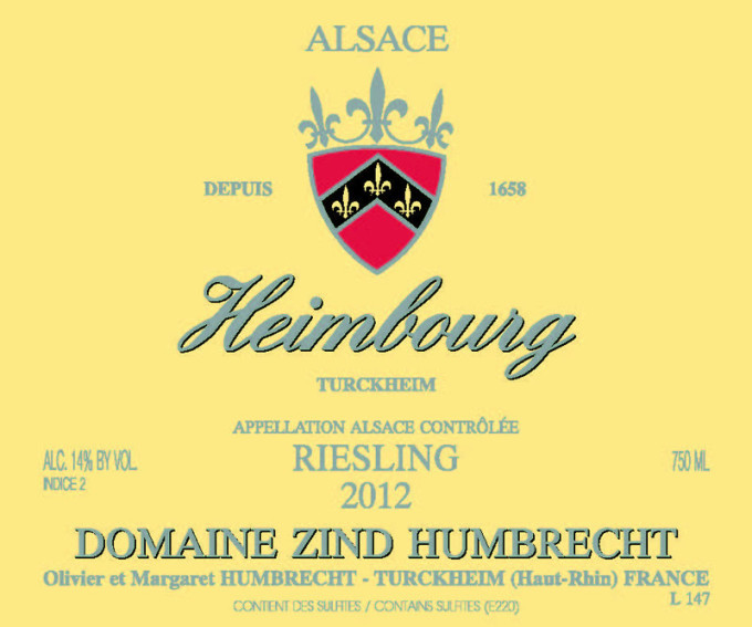 Riesling Heimbourg 2012