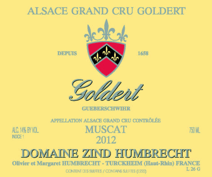 Muscat Goldert Grand Cru 2012