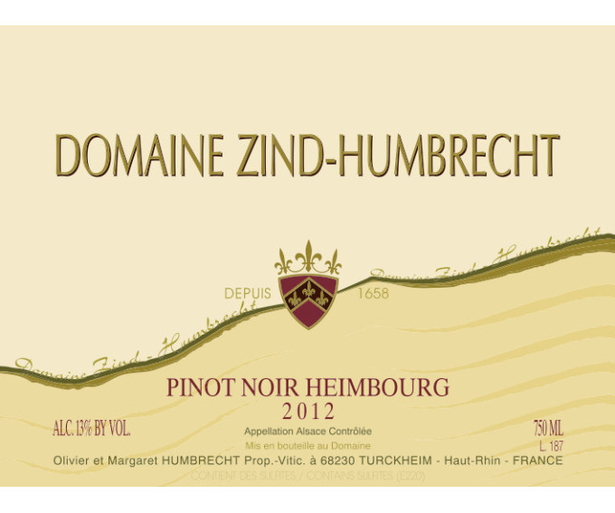 Pinot Noir Heimbourg 2012