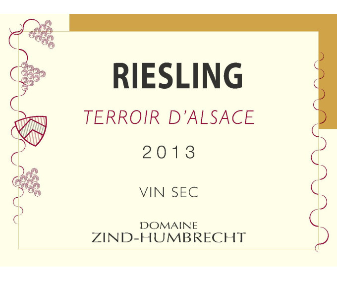 Riesling Terroir d'Alsace 2013