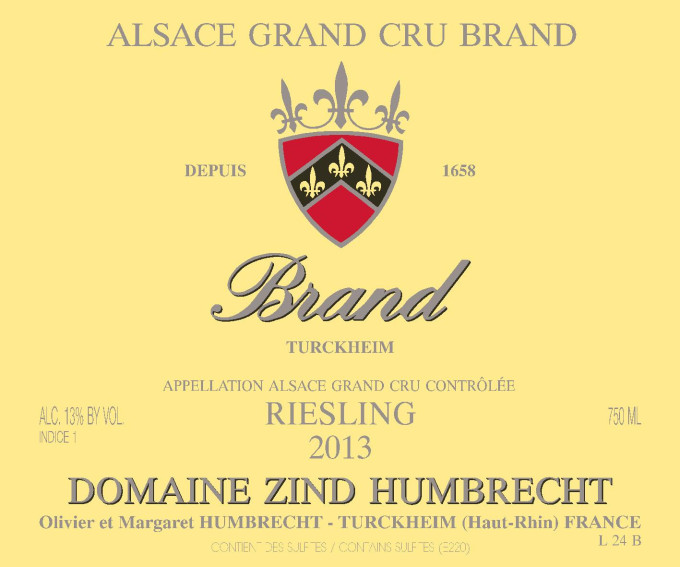 Riesling Brand Grand Cru 2013