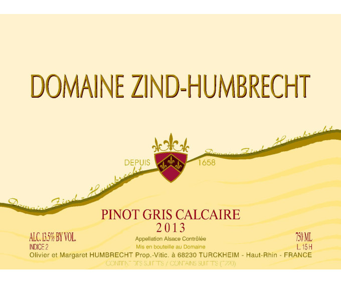 Pinot Gris Calcaire 2013